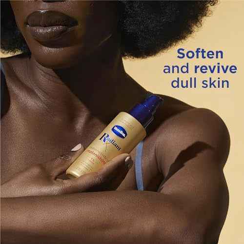 Vaseline Radiant X Skin Care Set - Even Tone Nourishing Body Lotion with 1% Niacinamide & Hydrating Body Oil with 1% Lipids + Deep Nourishment Hand Butter with 100% Pure Shea Butter (3 Piece Set)