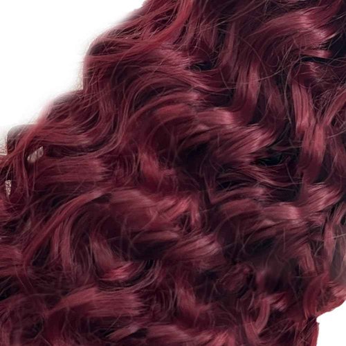 Fabimiya Human Hair Bundles Burgundy 99J Water Wave 16 18 20 Inch Bundles Human Hair 100% Unprocessed Burgundy Soft Sewn In Hair with Double Weft for Black Women