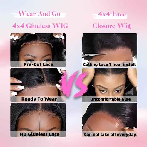 HD Glueless Wigs Human Hair Pre Plucked Pre Cut Bob 4x4, 16 Inch #30 Light Brown 210% Density Hairline Curly Bob Wig Human Hair, Wear and Go Deep Wave Lace Front Wigs Human Hair for Black Women