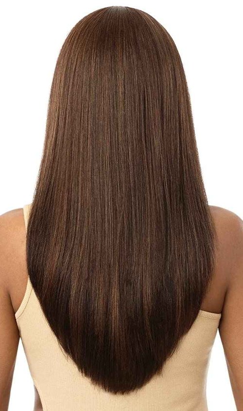 Outre 100% Human Hair Blend 13X6 Hand-Tied 360 Lace Frontal Wig - MARISA (Color:DRFF2/VANICHO)