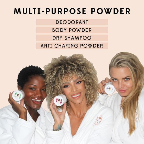 Madame Lemy Talc Powder Gift Set - Natural Deodorant & Body Powder – Aluminum Free, Vegan, Cruelty Free - Travel-Size Convenience with Puff Applicator | 4 Scents (Classic, 4 x 0.75 oz)