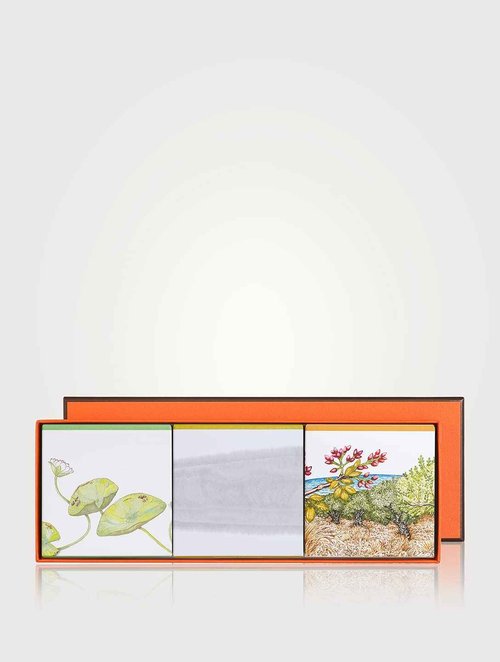 Hermes Un Jardin Soap 3-Piece Set for Unisex, (Sur Le Nil 3.4 Oz + Monsieur Li 3.4 Oz + A Cythere 3.4 Oz)