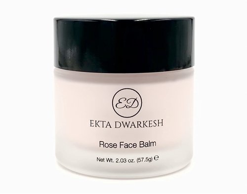 Ekta Dwarkesh Rose Face Balm- Face Cream Infused with Rose Extracts- Vegan and Cruelty Free 2.03 oz