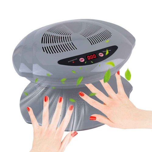 Dioche Nail Fan Dryer with Automatic Sensor Nail Polish Dryer, Nail Drying Fan for Regular Polish Nail Blow Dryer for Living Room and Home (Silver)