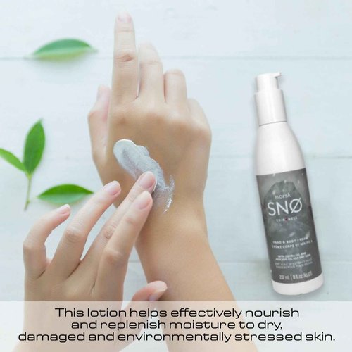Geir Ness NORSK SNØ Hand & Body Cream - Dry Skin Lotion - Single Use Deep Moisturizer with Essential Oils