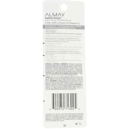 ALMAY Eyeliner Pencil, Brown [207], 0.01 oz ( Pack of 6)