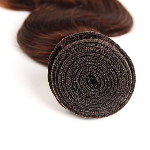 2 Tone Ombre Body Wave Hair 3 Bundles with 4x4 Free Part Lace Closure 100% Unprocessed Brazilian Remy Virgin Hair Body Wave Human Hair Bundles with Closure (14 16 18+12" 4x4 Closure)