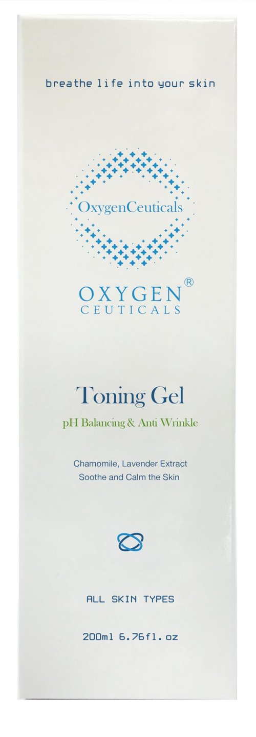 OxygenCeuticals Toning Gel – Premium Hydrating Gel Toner with Centella & Licorice Root Extracts, Adenosine Anti-Wrinkle, Soothing Care for Dry & Sensitive Post-Treatment Skin. 6.67 fl.oz (200ml)