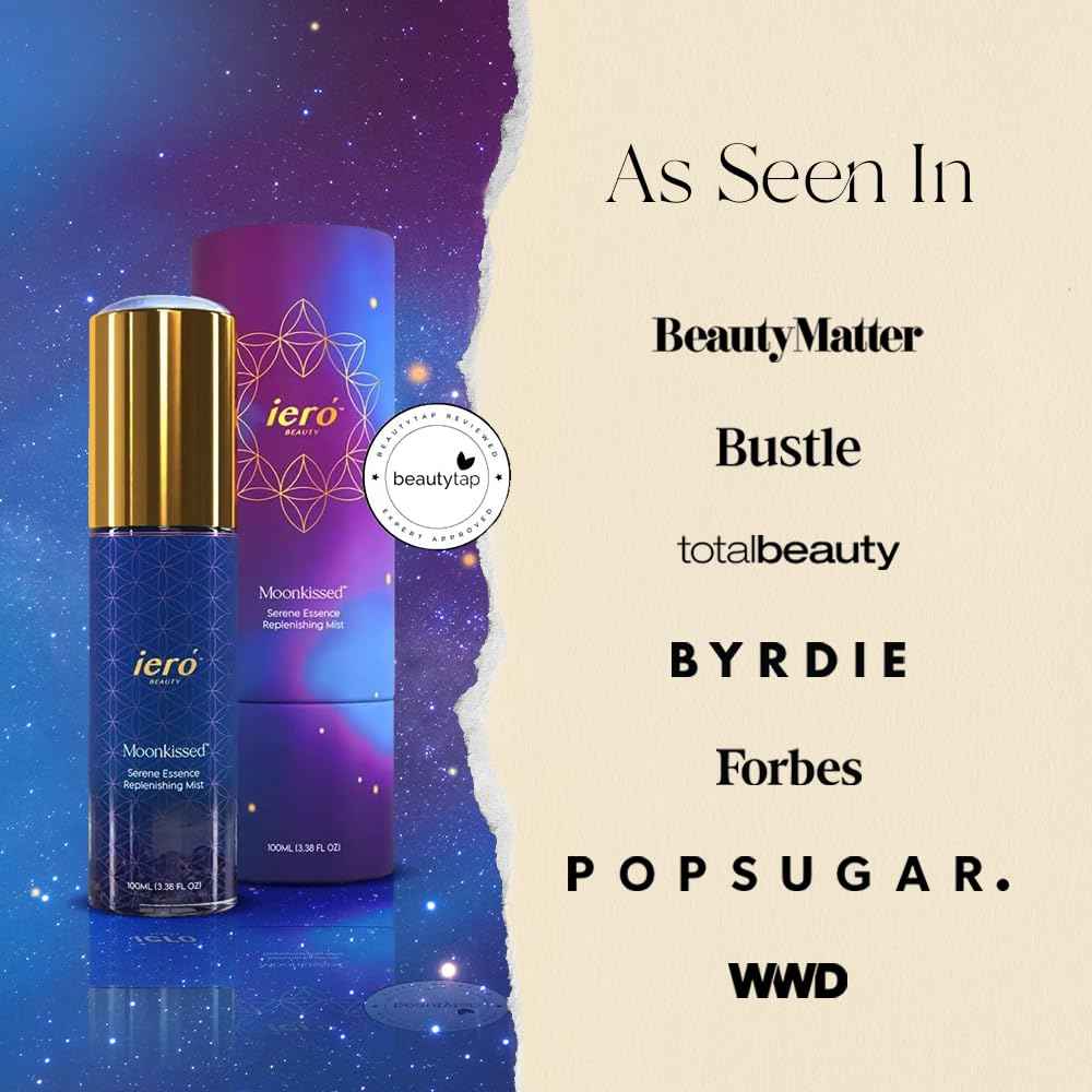 ieró Beauty Lavender, Chamomile & Frankincense Replenishing Facial Mist | Hydrating Toner | Calming, Restorative Hydrolat Essence | Strengthens Skin Barrier & Soothes Redness | Non-Comedogenic, Vegan