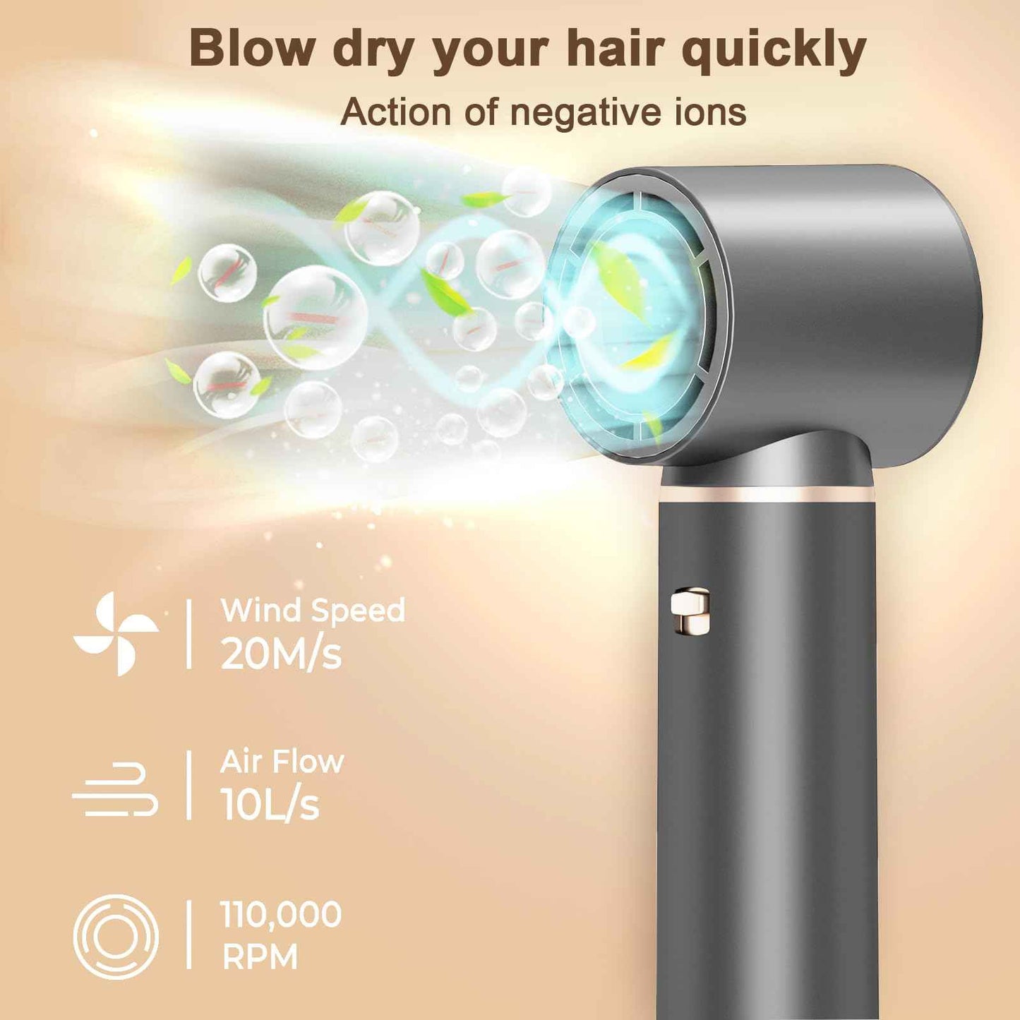 5 in 1 Hair Styler & Hair Dryer Brush, Low-Speed Negative Ionic Air Styler Drying, Multi Hair Styler, Professional Blow Dryer Brush for Curling Volumizing Straightening Styling