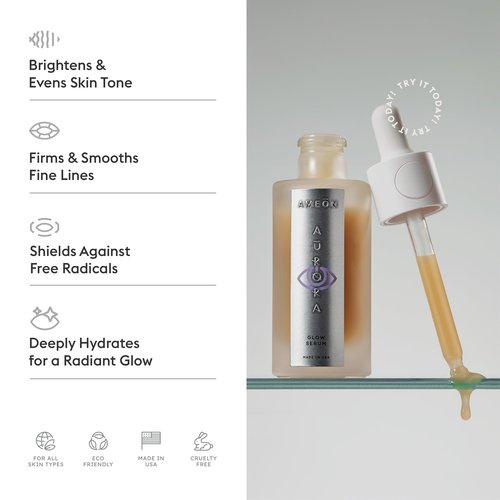 AMEON Aurora Glow Serum - Turbocharged Vitamin C Serum for Radiant, Youthful, and Brightened Skin with Anti-Aging Benefits for Acne-prone skin