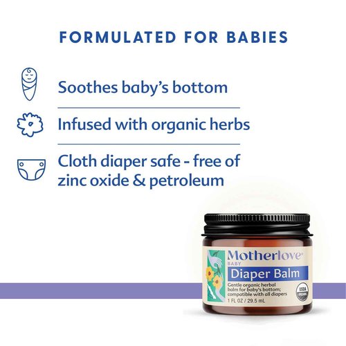 Motherlove Baby Body Care Gift Box—Clean Body Care for Newborns, Infants, & Toddlers—Baby Shower Gift & Nursery Essential