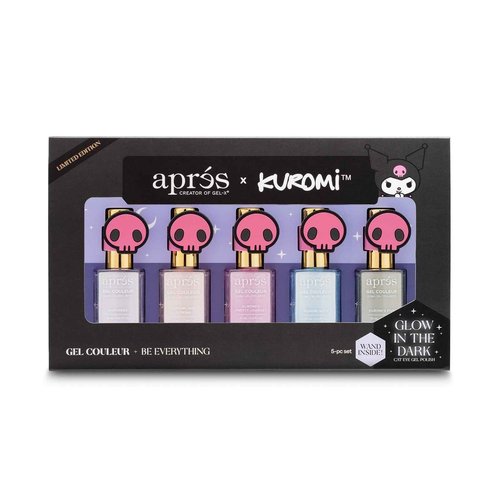 APRÉS x Kuromi™ Caty Eye Gel Color Magnetic Gel Nail Polish, Set of 5 10ml