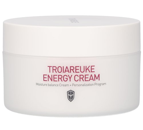 TROIAREUKE Energy Cream, Moisturizing Facial Night Cream with Bifida, Galactomyces, and Peptides For Dry, Dehydrated, and Combination Skin, Korean Skin Care