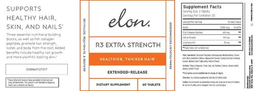 Elon Complete Care Kit for Thinning Hair – Elon Essential Shampoo & Conditioner Set + R3 Extra Strength Hair Growth Supplement – NO Sulfates, Parabens or Phthalates