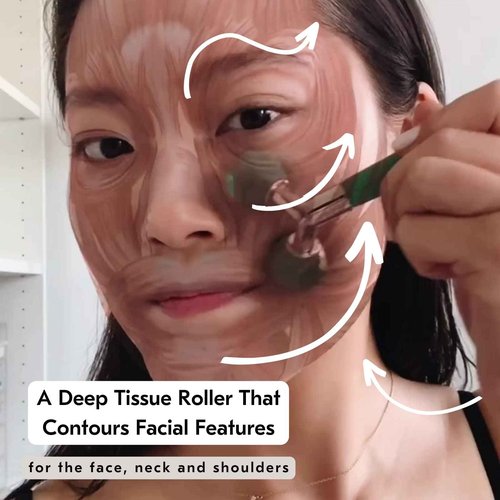 Mount Lai Jade Tension Melting Facial Massager for Face & Neck – Face Roller to Relieve Tension, Soothe Stress, Improve Circulation & Revitalize Skin for Radiant Care