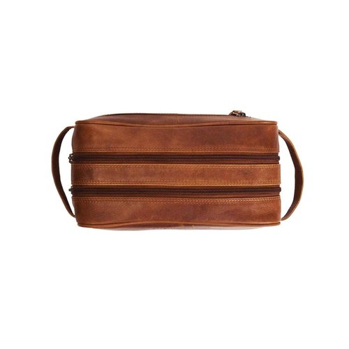 The Chesterfield Brand Men's Toiletry Bag, Brown