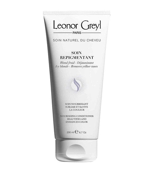 Leonor Greyl Paris - Soin Repigmentant Icy Blonde - Color-Enhancing Hydrating Conditioner - Revives Blonde to Very Light Blonde - (6.7 Oz)