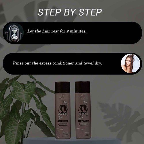 FLORACTIVE PROFISSIONAL Wone Shampoo And Conditioner Combo Pack (300Ml), Brown