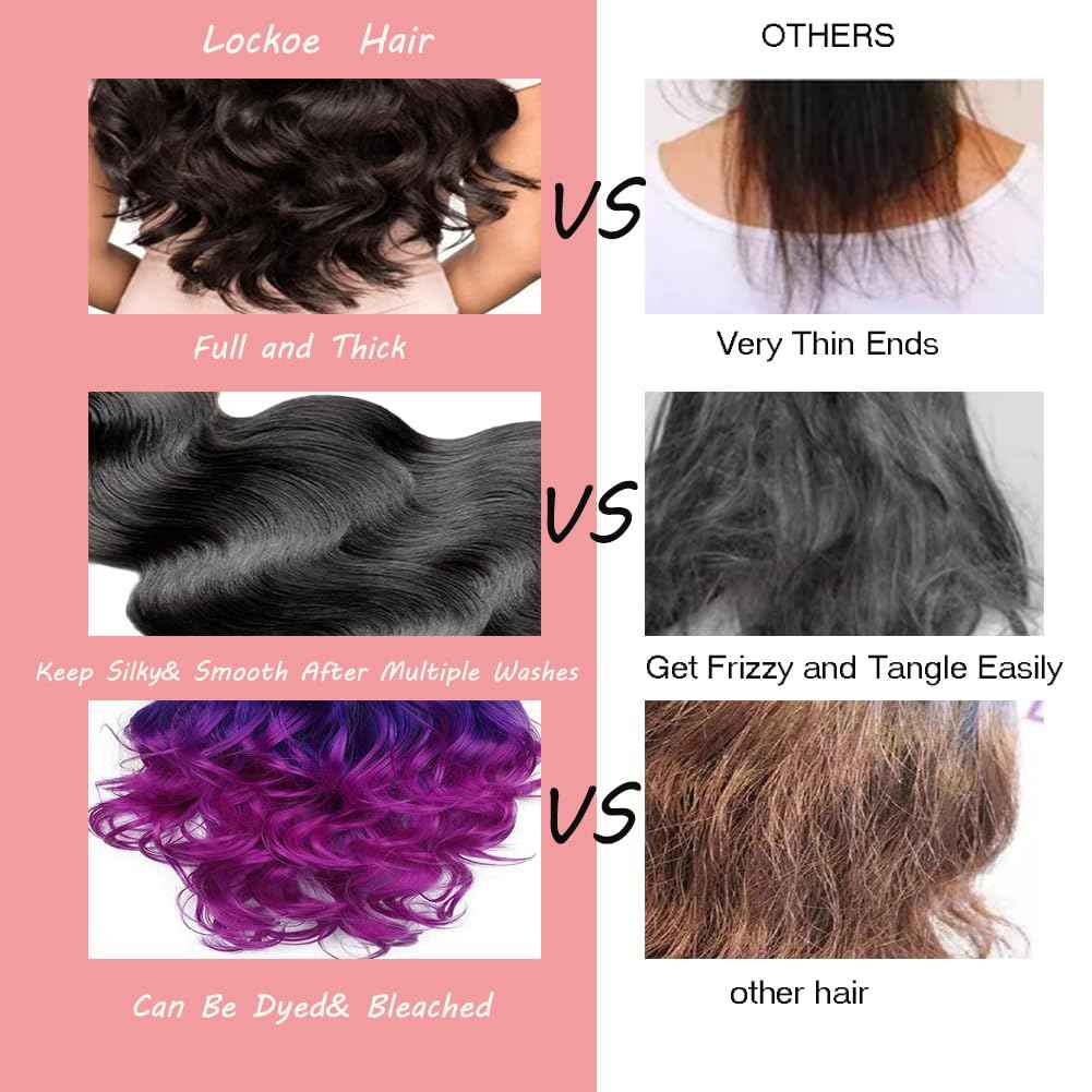 Human Hair Bundles Body Wave 16 18 20 22 Inch 4 Bundles Human Hair Extensions 100% Unprocessed Brazilian Virgin Human Hair double Weft Deals Quick Weave Bundles Hair Natural Black Color