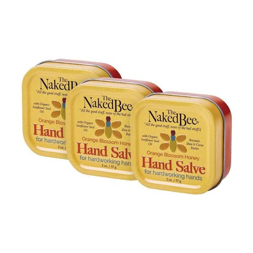 The Naked Bee Hand & Cuticle Healing Salve + Honey with Ceramide 3, Serious Hand Repair Cream Lotion + Honey Hand Salve 2oz + Jasmine & Honey Moisturizing Hand & Body Lotion