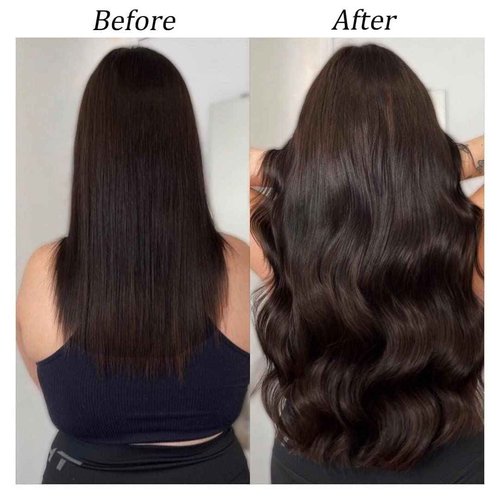 Asteria Seamless Clip In Hair Extensions Real Human Hair Straight Remy Human Hair Clip In Extensions For Women, #2 Dark Brown Soft Silk Straight Human Hair 7pcs 120g 20 Inch