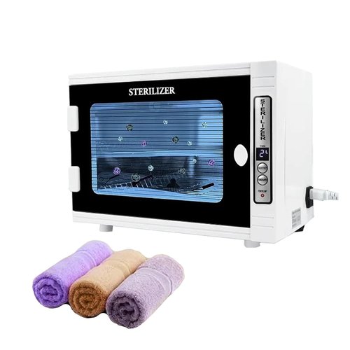 Sterilizer Nail Tool Cabinet, 12L Large Capacity Sterilization Machine Cleaning Manicure Tools Multi-Functional Sterilizing Nail Cleaner Box for Salon & Home Beauty Care