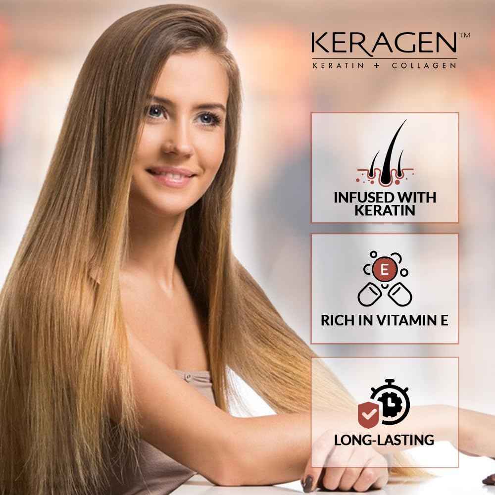 Keragen - Brazilian Keratin Smoothing Treatment, Dry and Damaged Hair