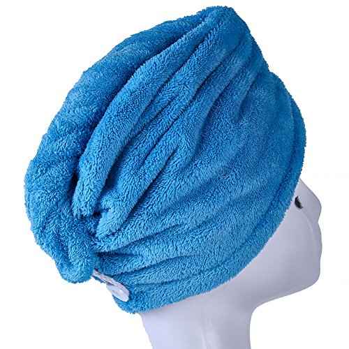 YYXR Microfiber Quick Drying Hair Towel Wrap - Super Absorbent Drastically Reduce Hair Drying Time