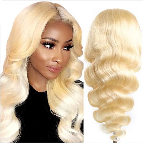 CYIKLI 22 Inch 613 Body Wave Lace Front Wigs Human Hair Blonde Lace Front Wigs Human Hair 180 Density 613 HD Lace Frontal Wig Glueless 4x4 Closure Wigs 613 Human Hair Pre Plucked For Black Women