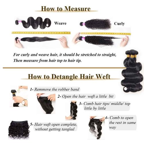 Body Wave Human Hair Bundles Body Wave Bundles Human Hair Brazilian Hair Bundles Double Weft Weave Bundles Human Hair Extensions for Women Natural Black 10A Human Hair 3 Bundles (18 20 22 Inch)