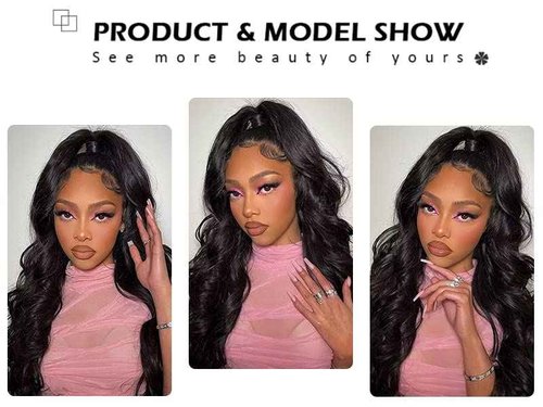 SUNKASA 20 Inch Lace Front Wig Human Hair Body Wave Wigs for Black Women HD 13x4 Lace Frontal Glueless Wigs Human Hair Pre Plucked With Baby Hair Natural Color