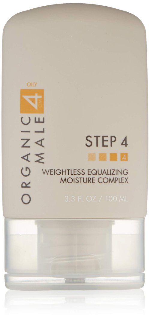 Organic Male OM4 Oily Step 4: Weightless Equalizing Moisture Complex, Moisturizer for Oily Skin to help reduce shine and breakouts for men