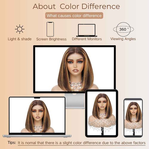 5x5 Lace Closure Bob Wig 14 Inch Ombre Honey Blonde Bob 4/27 Highlight Wear and Go Glueless Human Hair 200 Density Short Straight Bob Wigs No Glue Pre Plucked With Baby Hair Colored Wigs for Women