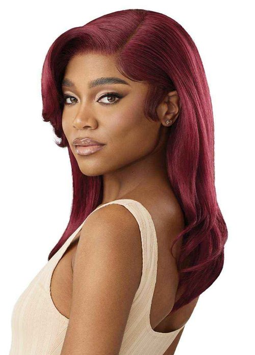 Outre Lace Front Wig - Melted Hairline - Hali (DR2/CHOCOLATE SWIRL)