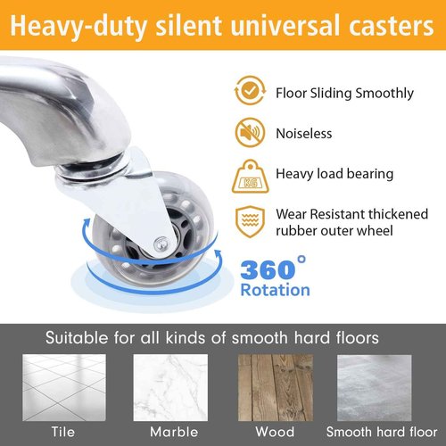 Nolasalon Rolling Stool with Wheels, Heavy Duty Hydraulic Massage Stool for Shop Guitar Lab Tattoo Workbench Medical, Adjustable Swivel Chair (Black)