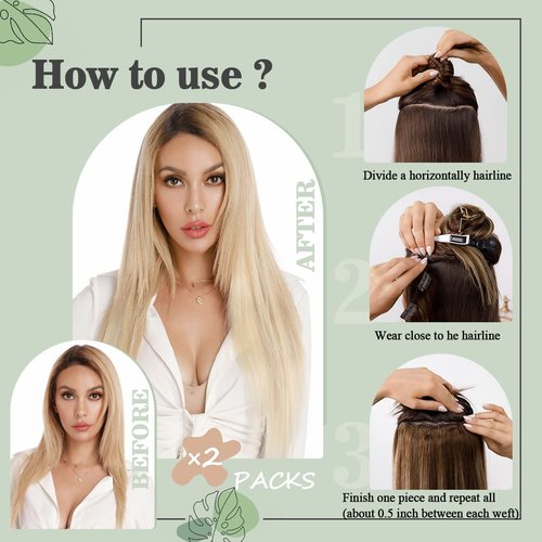 S-noilite Clip in Human Hair Extensions Auburn Hair Clip in Hair Extensions Standard Weft 100% Real Human Hair Full Head 8 Pieces 18 Clips Silky Soft 16 Inch-90g (#Dark Auburn (#33))