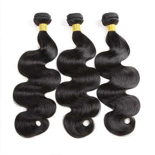 DMS Human Hair Bundles Body Wave Brazilian Virgirn Human Hair Bundles 3 Bundles Brazilian Body Wave Unprocessed Brazilian Human Hair Wave Bundles (16 18 20, body natural black) …