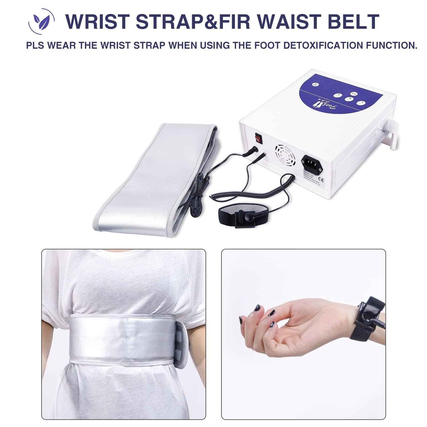 Ionic Foot Bath Detox Machine, Professional Foot Detox Machine for Home Use, Ion Cleanse Ionic Bath Spa with LED Display, Far Infrared Belt