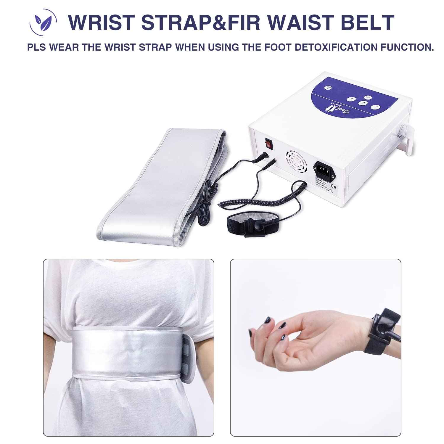 Ionic Foot Bath Detox Machine, Professional Foot Detox Machine for Home Use, Ion Cleanse Ionic Bath Spa with LED Display, Far Infrared Belt