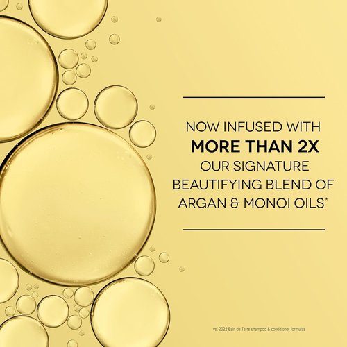 Bain de Terre Long & Healthy Shampoo and Conditioner Set | Sweet Almond Oil | Fortifies & Strengthens Long, Growing Hair | Paraben Free | Color-Safe | 33.8 Fl Oz