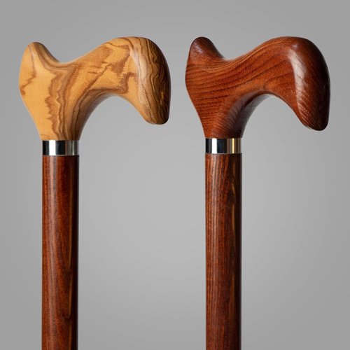 Elegant Wood Walking Stick for Men and Women - Classic Fashionable Derby Cane - 36 Inches