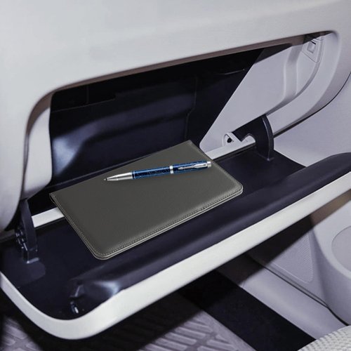 CoBak Car Registration and Insurance Holder - Vehicle Glove Box Car Organizer,Auto Truck Comparment Accessories Case with Magnetic Closure for Essential Document,Driver License,Cards