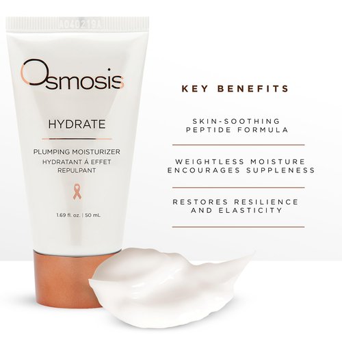 OSMOSIS HYDRATE Plumping Facial Moisturizer with Shea Butter, Skin-Soothing and Firming for Aging, Pigmented, Sensitive, Dry, and Irritated Skin, 1.69 Fl Oz