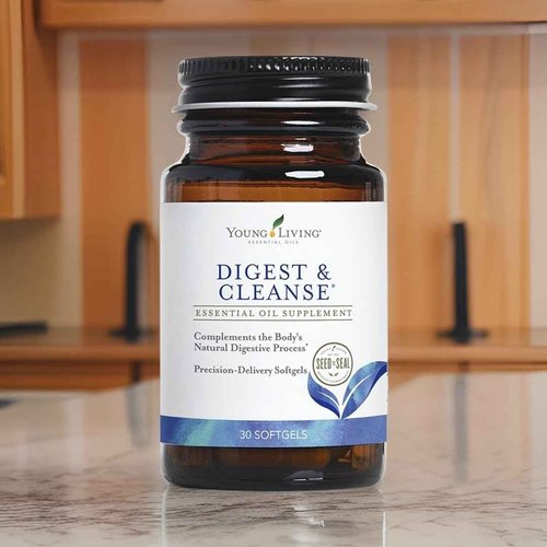 Young Living Digest & Cleanse - Premium Herbal Digestive Support Capsules - Aromatherapy for Optimal Digestion - Natural Essential Oil Supplements - 30 Softgels