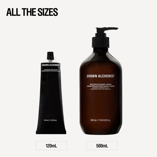 Grown Alchemist Restorative Body Cream. Hydration Blend of Shea Butter, Jojoba Oil and Vitamin E, Nourishing Moisturizer, Repairs and Balances Dry Skin (500mL)