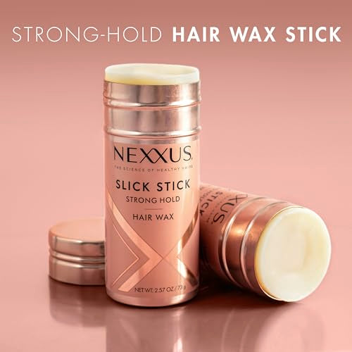 Nexxus Strong Hold Hair Wax Slick Stick for Slicked-Back Look with StyleProtect Technology 2.33 oz