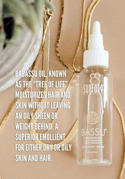 Surface Hair - Bassu Moisture Hydrating Oil- Restore, Moisturize, Detangle & Soften - 8 fl oz