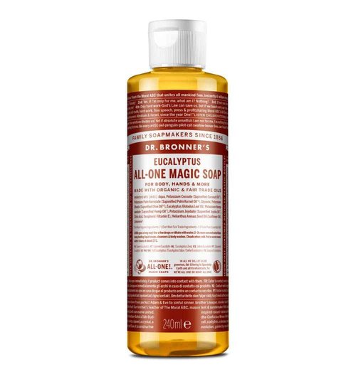 Dr. Bronner's Magic Soaps: Liquid Castile Soap, Eucalyptus 8 oz (3 pack)