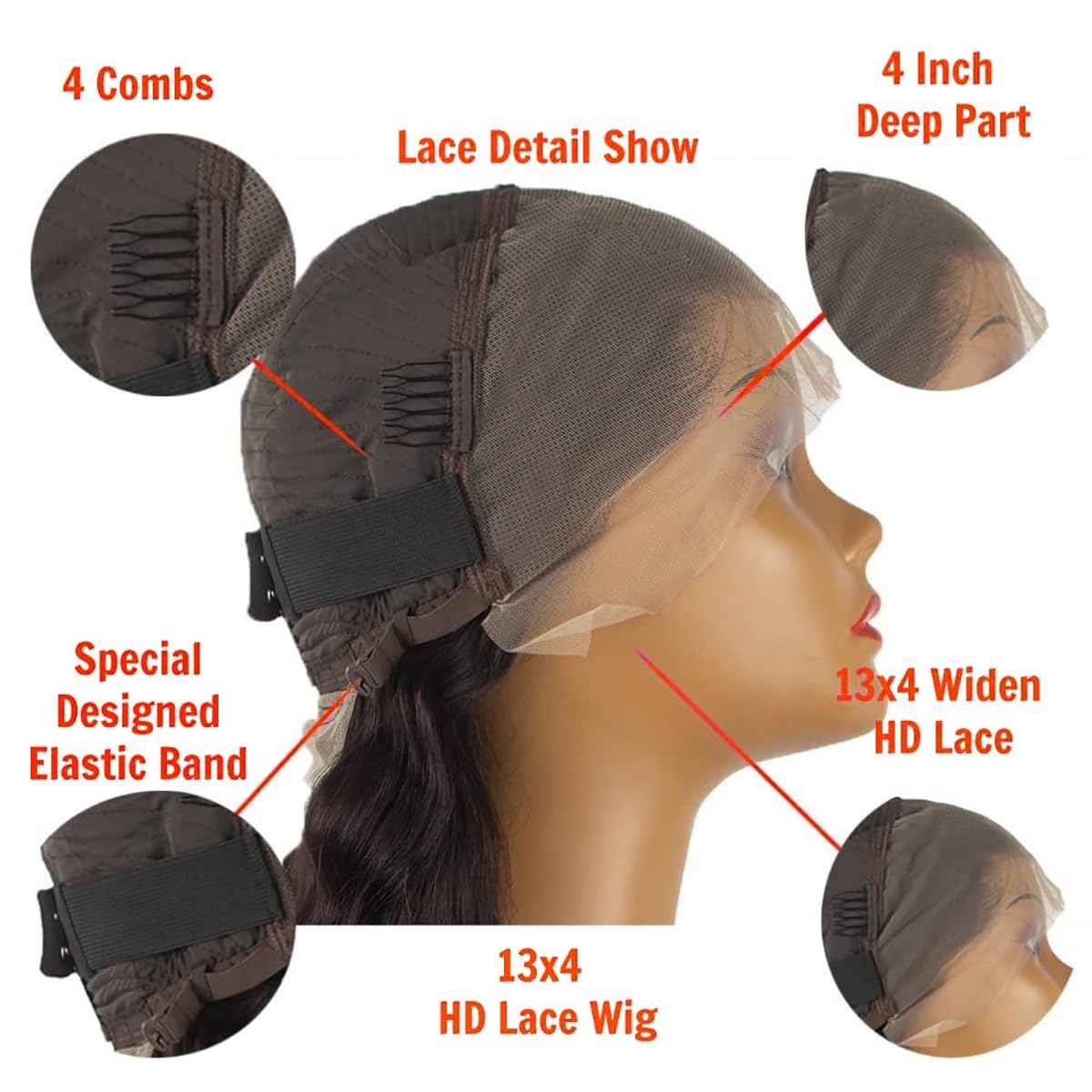 Highlight Ombre Lace Front Wigs Human Hair 28 Inch 13X4 Body Wave Honey Blonde HD Lace Front Wigs Human Hair Pre Plucked with Baby Hair 180% Density 4/27 Balayage Glueless Wigs for Black Women